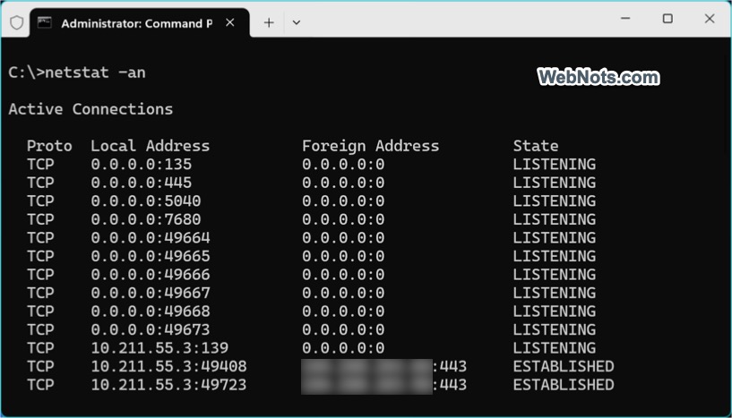 netstat