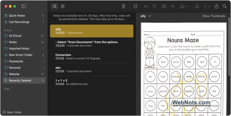 Apple Notes