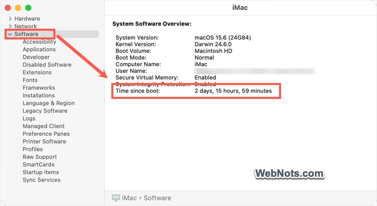 Check Time Since Boot