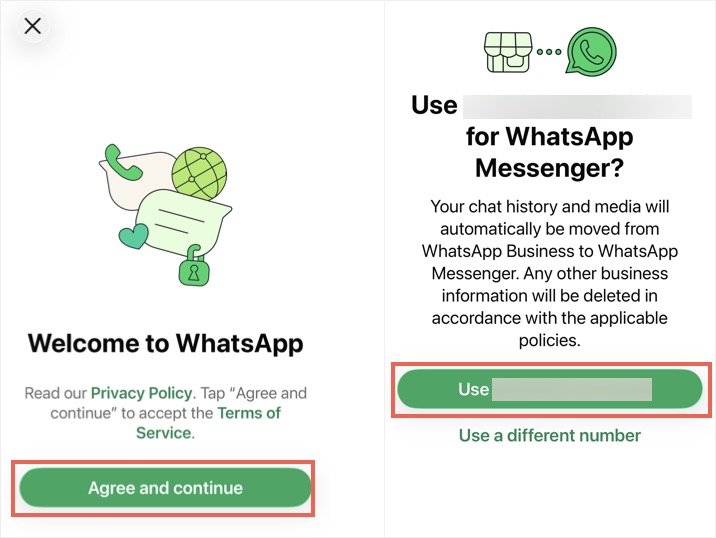 Choose Second Phone Number
