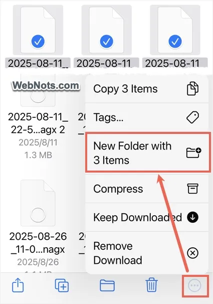 Create Folder with Selected Files