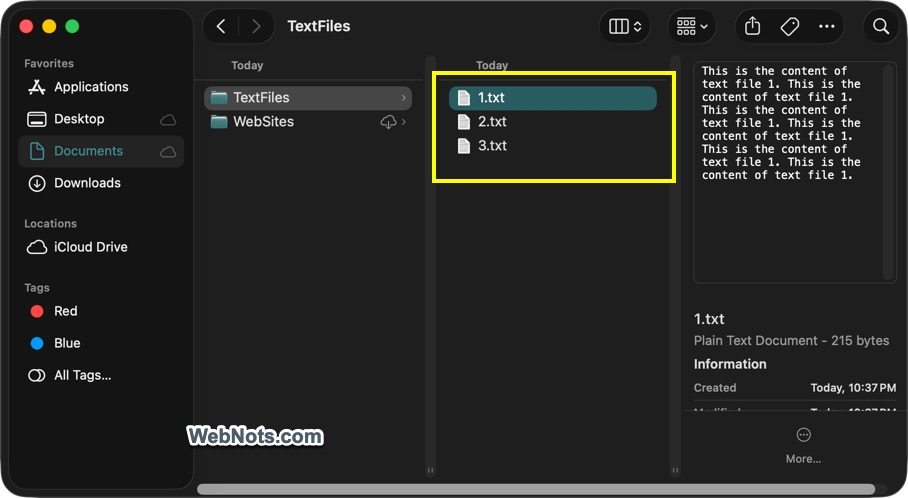 Example Files for Merging