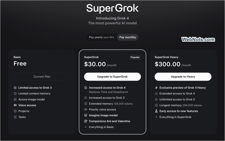 Grok Plans