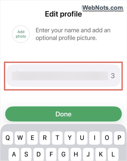 Provide Name for Account