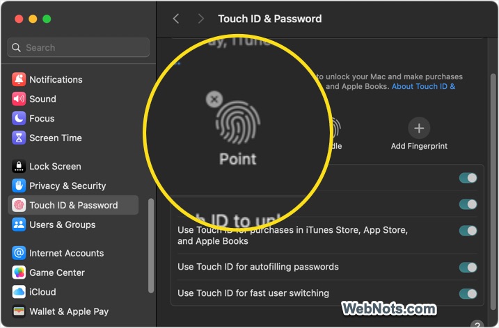 Remove Fingerprint