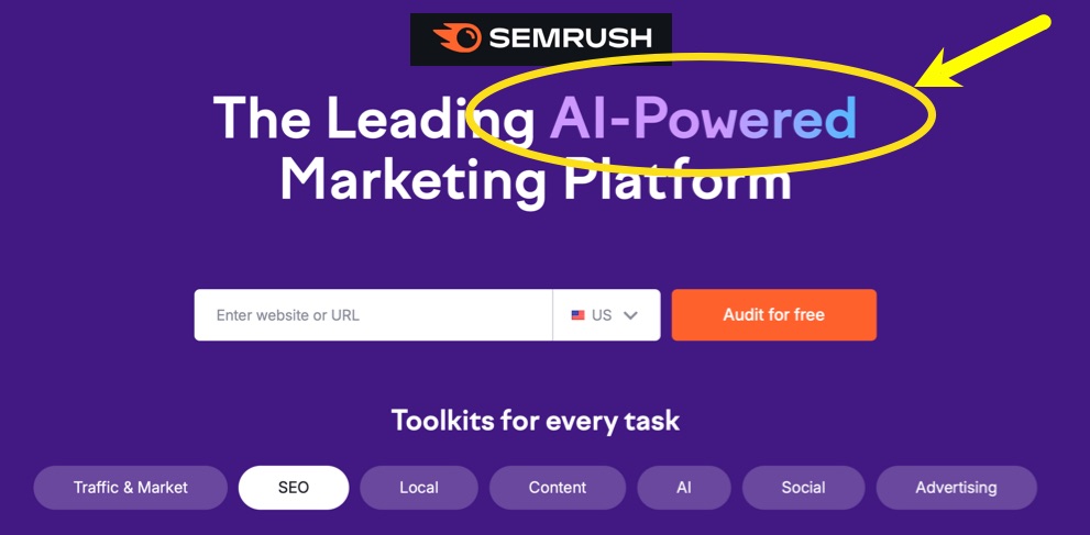 Semrush AI Powered Platform