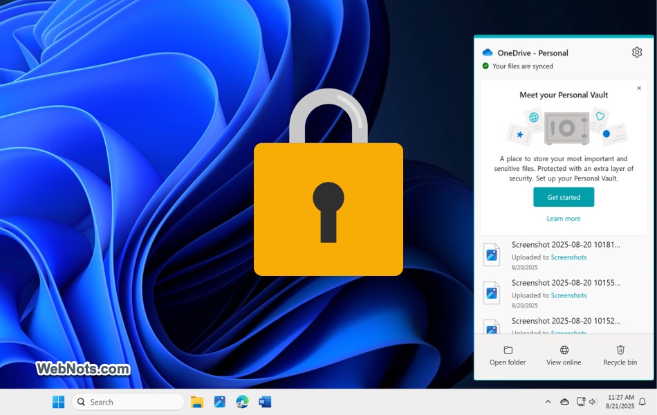 Setup OneDrive Personal Vault