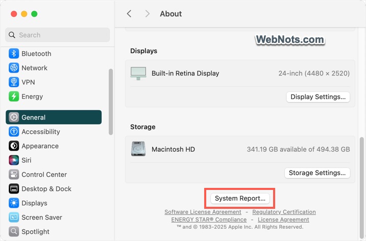 View System Report