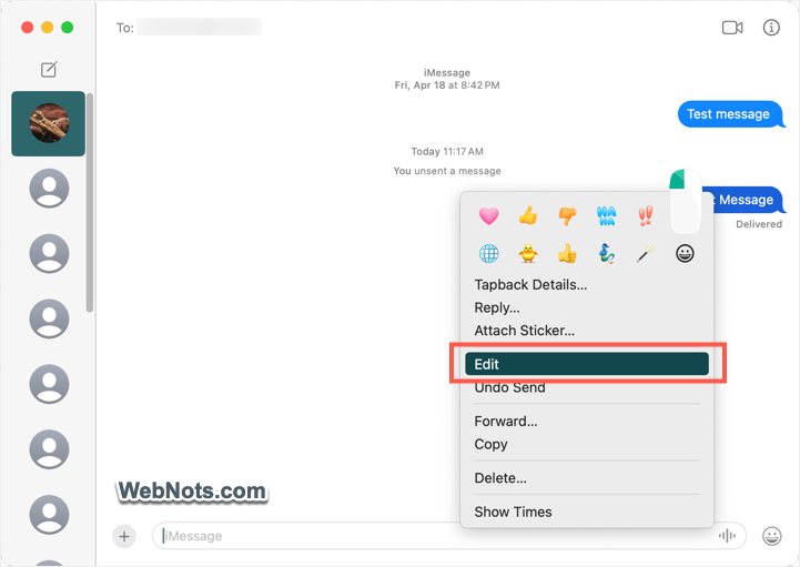 Edit Message