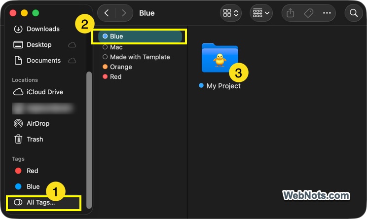 Filter Folder with Tag Color
