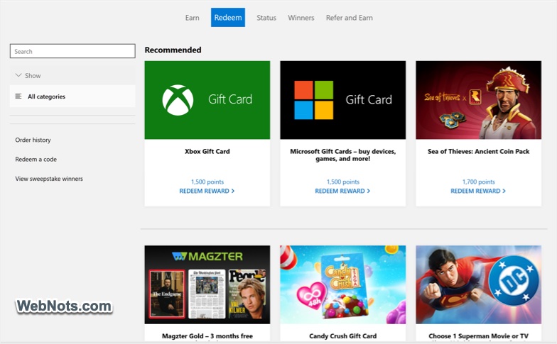 Redeem Offers