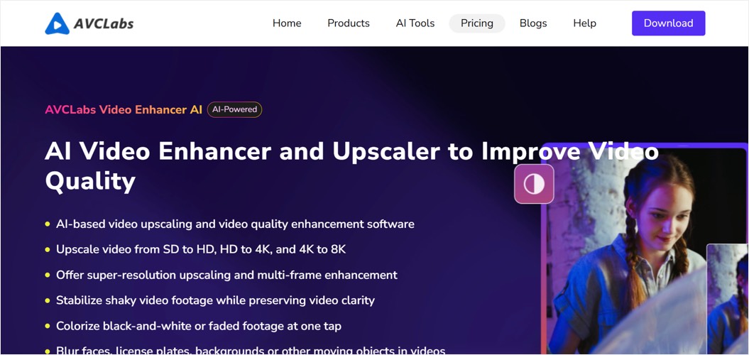 AVCLabs Video Enhancer AI