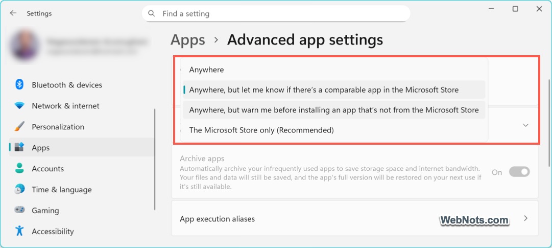 Allow Apps from Microsoft Store in Windows 11
