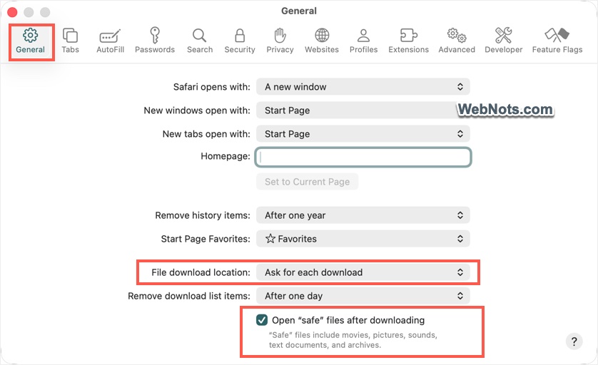 Ask File Download Location in Safari