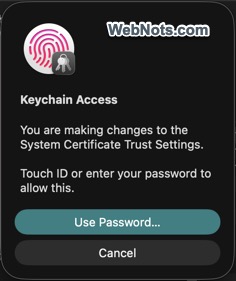 Authenticate with Password