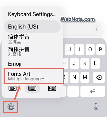 Change Keyboard Layout on iPhone