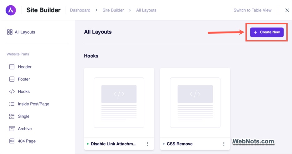 Create Custom Layout