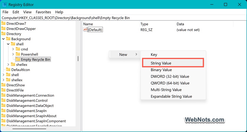 Create Icon String Value
