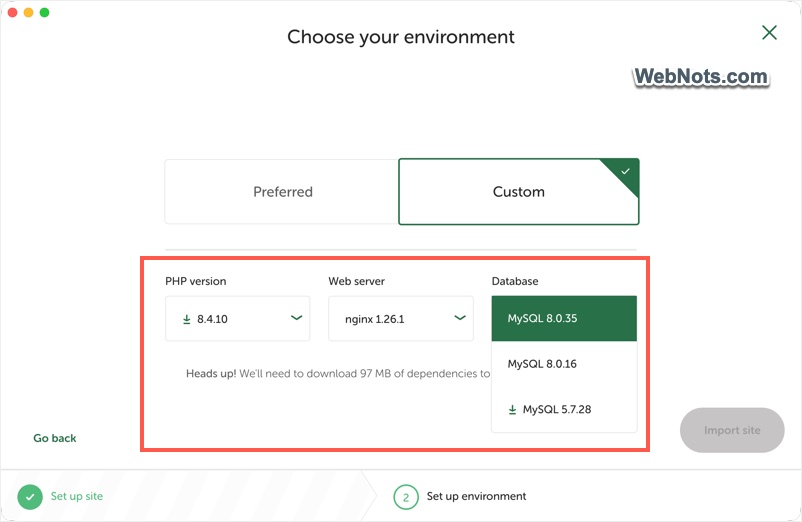Customize Installation Environment