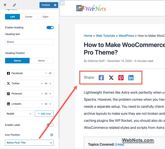 Customize Social Icons Appearance