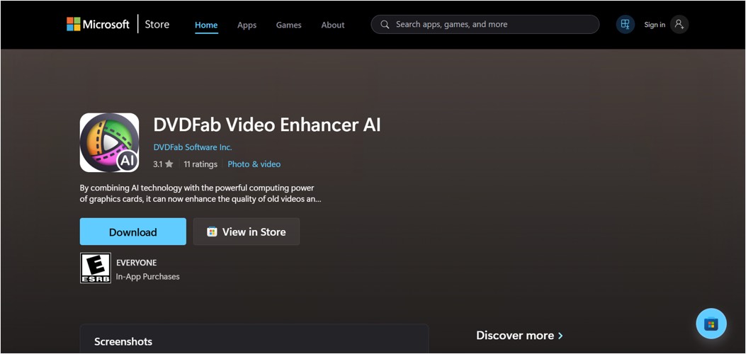 DVDFab Video Enhancer AI