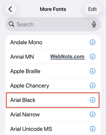 Download Custom iOS Fonts