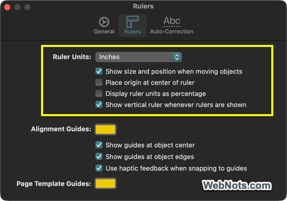 Show Vertical Rulers in Pages