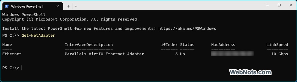 Get Adapter Details in PowerShell