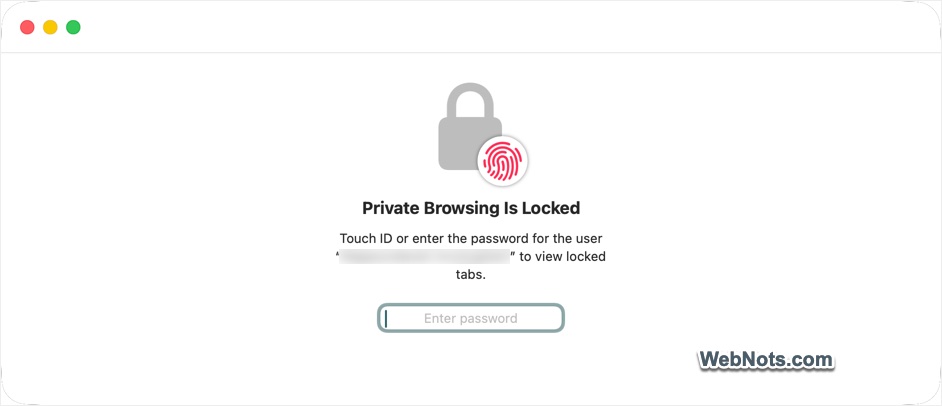 Lock and Unlock Private Safari Tabs