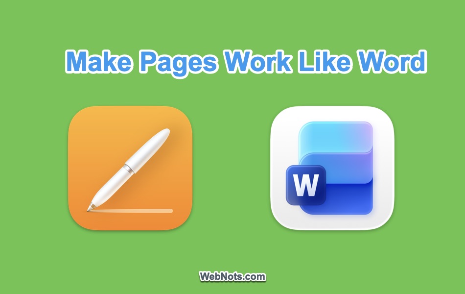 Make Pages Work Like Word