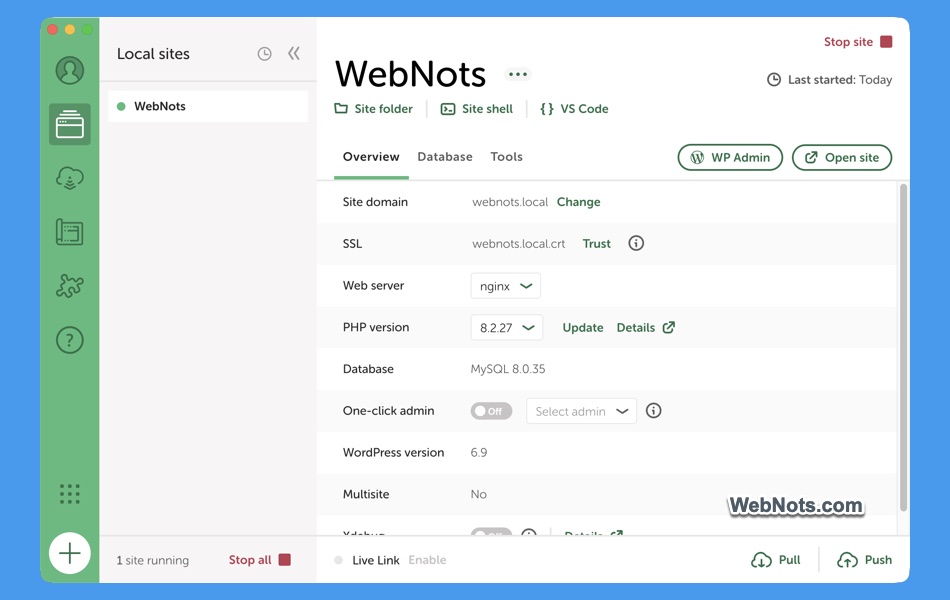Move Live WordPress Site Local Computer with Local App