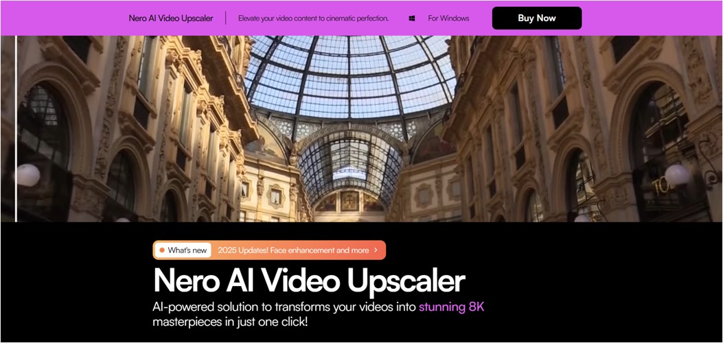 Nero AI Video Upscaler
