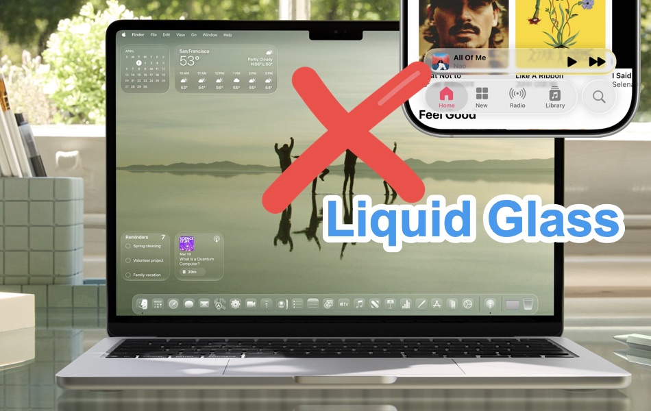 Reduce Liquid Glass Effect in iPhone and Mac