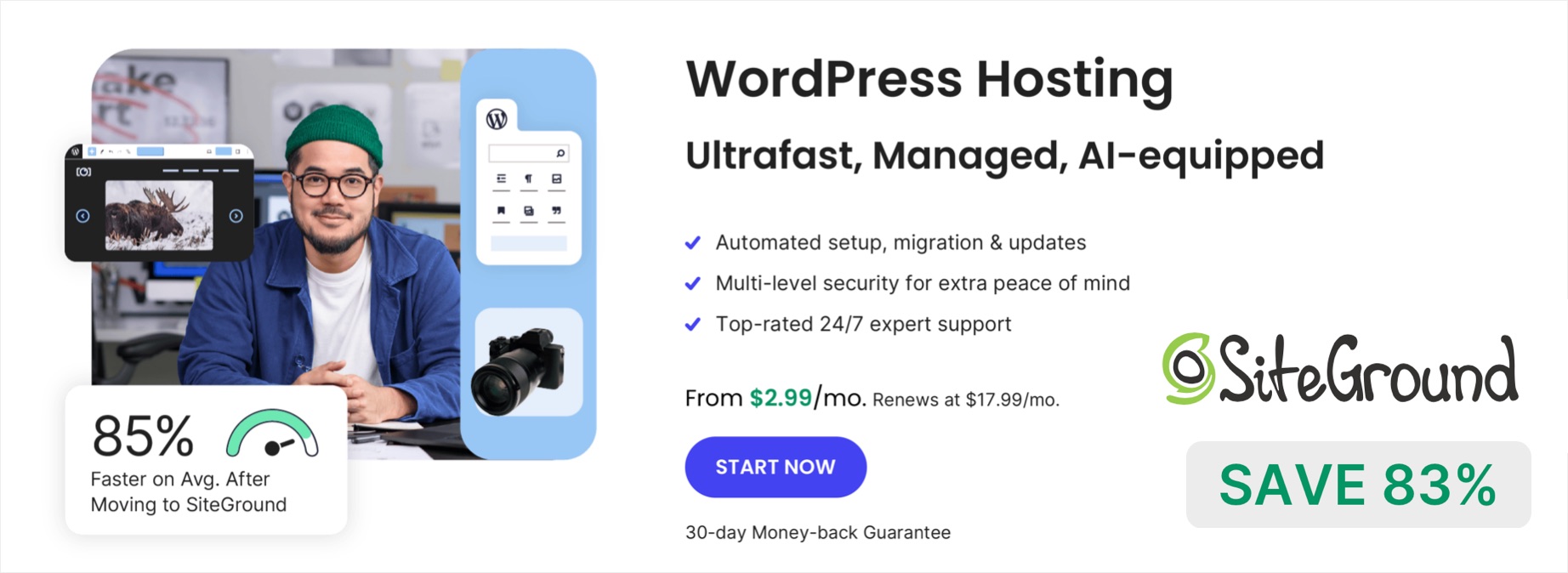 SiteGround WordPress Hosting Deal