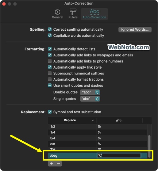 Text Replacement Added in Pages