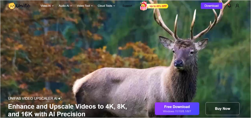 UniFab Video Upscaler AI