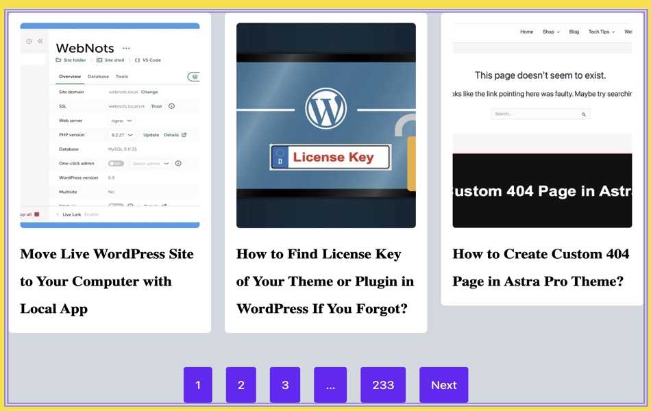 Add Post Grid in WordPress