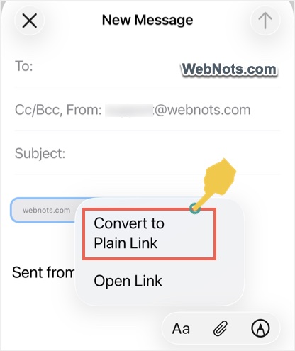 Convert to Plain Link