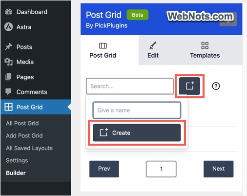 Create a New Grid