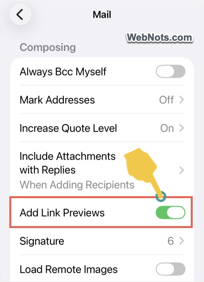 Enable Add Link Previews
