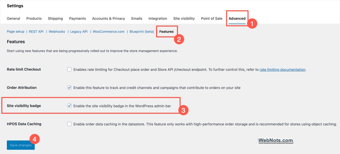 Enable Site Visibility Badge