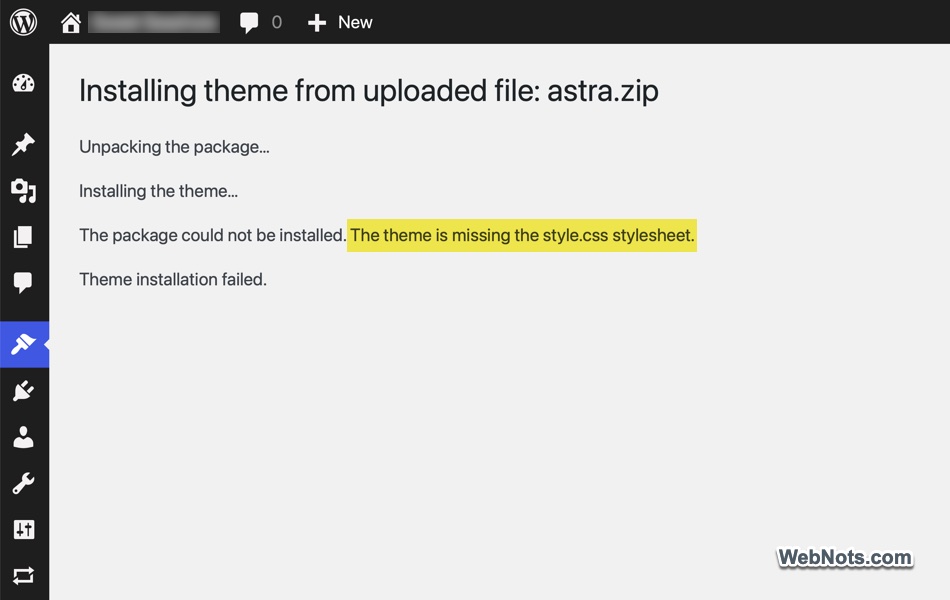 Fix Missing Style CSS in WordPress