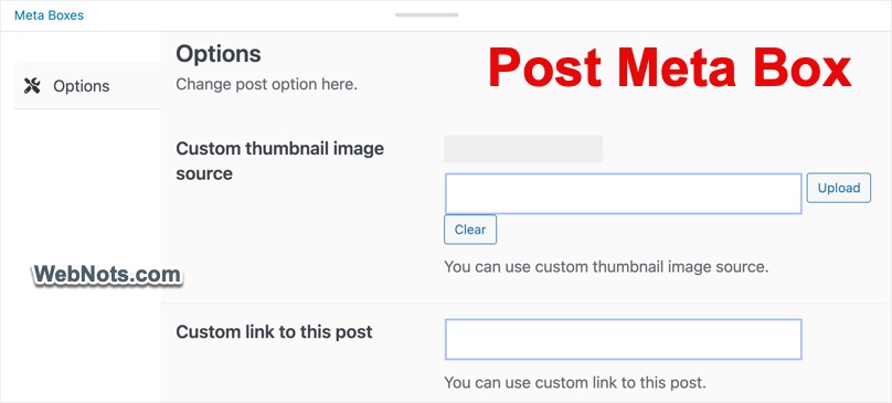Post Meta Box