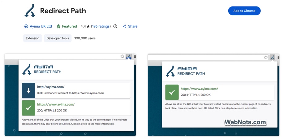 Redirect Path Chrome Extensions