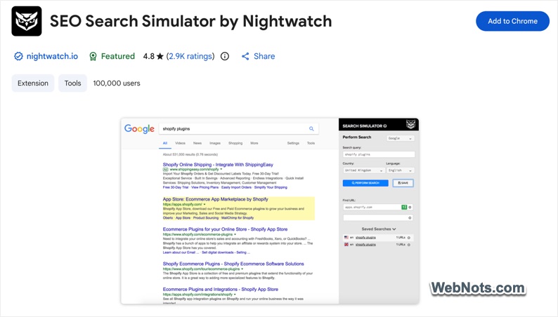 SEO Search Simulator