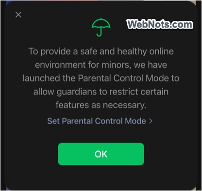 Safety Warning in WeChat Live