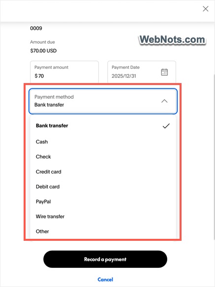 Select Payment Method
