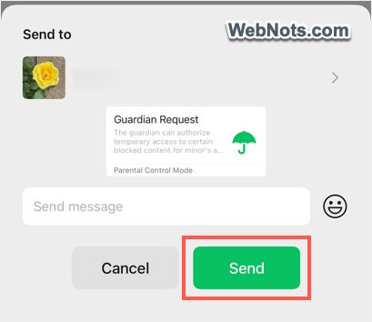 Send Guardian Request