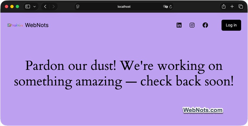 Site Maintenance Mode