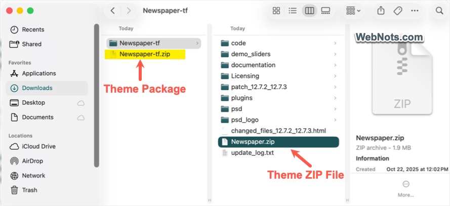 Theme and Package Archives